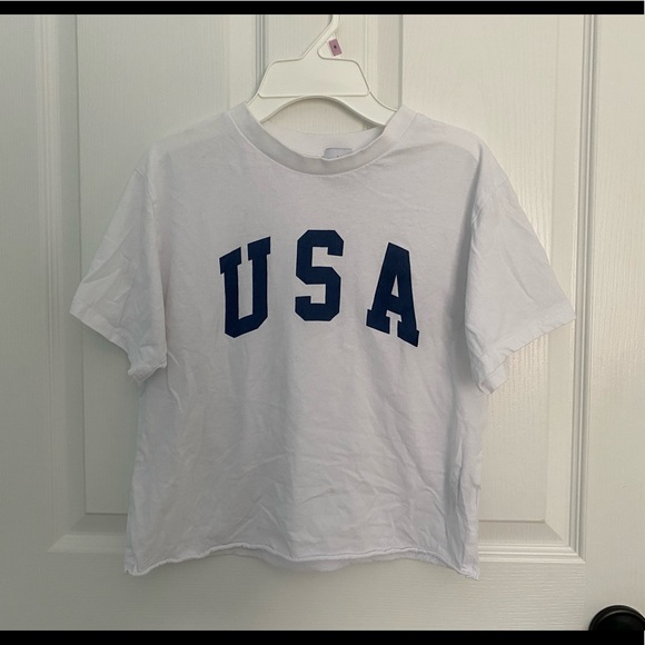 Princess Polly Tops - USA cropped tee
